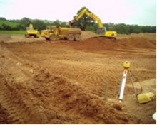 Constructing carp rearing ponds